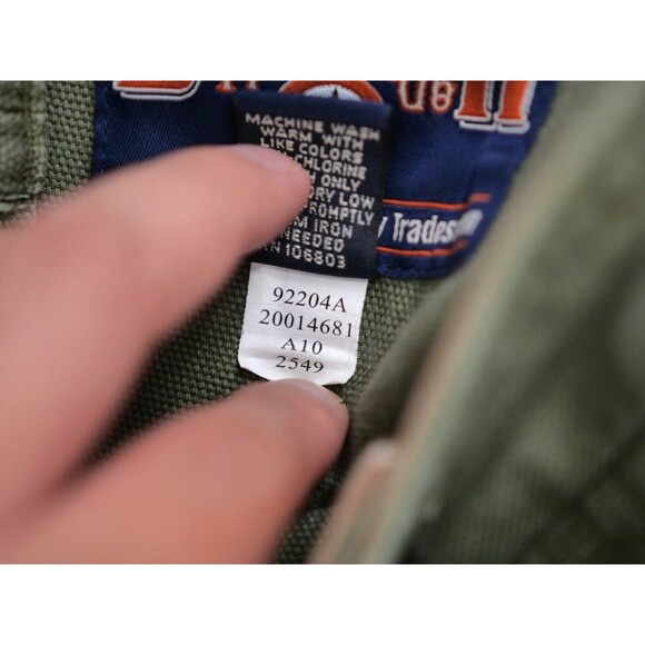 DULUTH TRADING Heavy Canvas Cargo Pants Mens 38x30 Work Utility Green - Picture 14 of 14